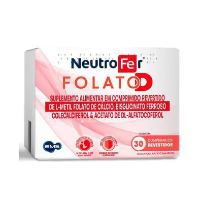 Suplemento Alimentar Neutrofer Folato D 30 Comprimidos